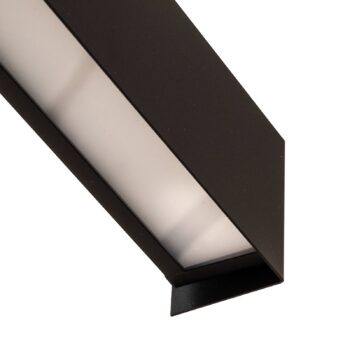 Nástenné svetlo Straight S, 62 cm, čierne
