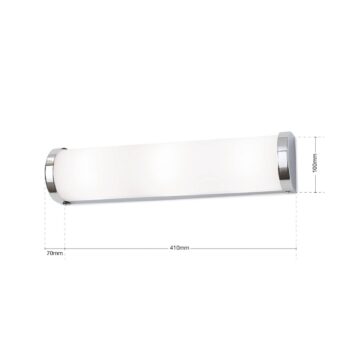 Nástenné svetlo Tea 41 cm chróm