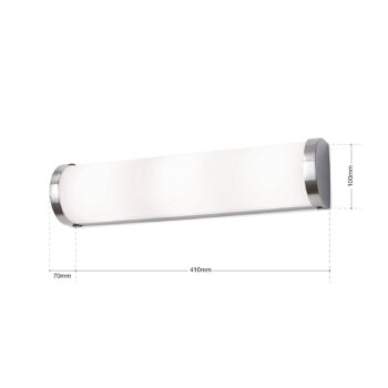 Nástenné svetlo Tea 41 cm nikel