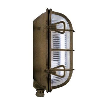 Nástenné svetlo Tortuga 22,5cm starožitná/číra