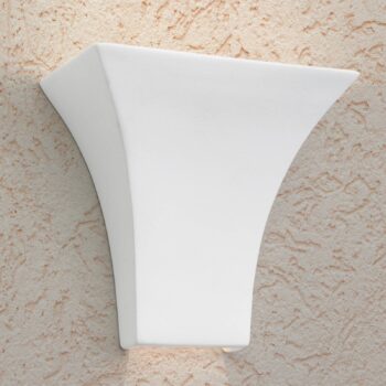 Nástenné svietidlo Antonie hranaté v bielej