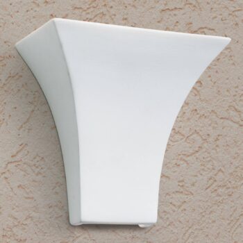 Nástenné svietidlo Antonie hranaté v bielej