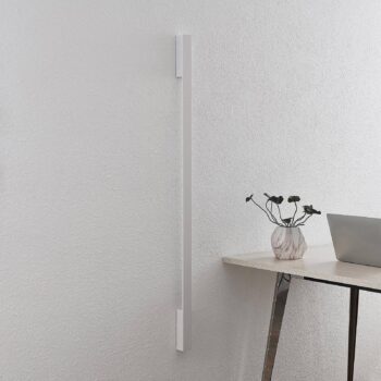 Nástenné svietidlo Arcchio LED Ivano, 130 cm, biela, hliník