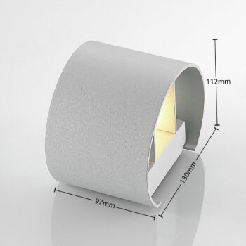 Nástenné svietidlo Arcchio Zuzana, okrúhle, biele, G9, šírka 13 cm