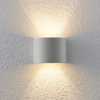 Nástenné svietidlo Arcchio Zuzana, okrúhle, biele, G9, šírka 13 cm