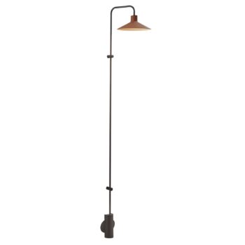 Nástenné svietidlo Bover LED Platet A/06, čierna/terakota, 154 cm