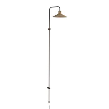 Nástenné svietidlo Bover Platet A/05, čierna/mosadzná farba, 142 cm