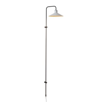 Nástenné svietidlo Bover Platet A/05, čierna/sivá, 142 cm, E14