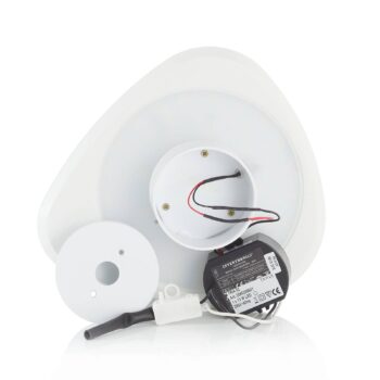 Nástenné svietidlo Bover Tria 02 LED, biele, 27 cm, stmievateľné