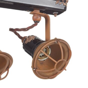 Nástenné svietidlo C1676/1 s košíkom, 2-pl. čierne