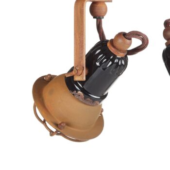 Nástenné svietidlo C1676/1 s košíkom, 2-pl. čierne