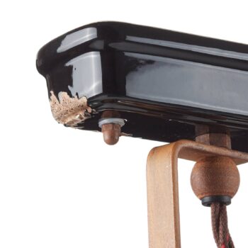 Nástenné svietidlo C1676/1 s košíkom, 2-pl. čierne