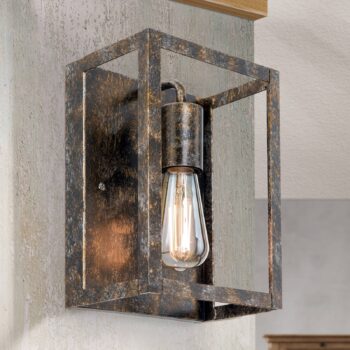 Nástenné svietidlo Cage vo vzhľade vintage