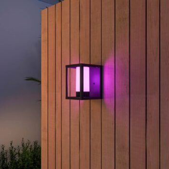 Nástenné svietidlo Calex Smart Outdoor Lantern, CCT, RGB