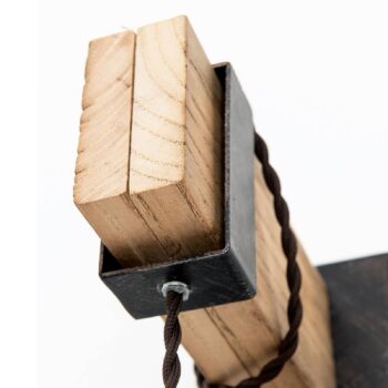 Nástenné svietidlo Cellar z dreva, 1-plameňové