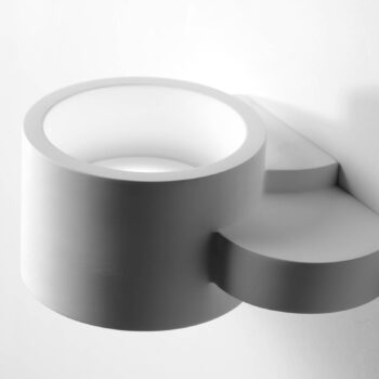 Nástenné svietidlo Chio, šírka 20 cm, biele, omietka, GX53