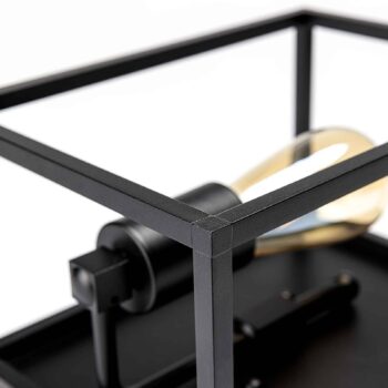 Nástenné svietidlo Cubic³ 3382 čierne, šírka 20 cm