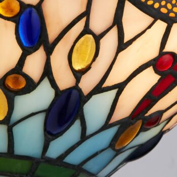 Nástenné svietidlo Dragonfly v tiffany štýle
