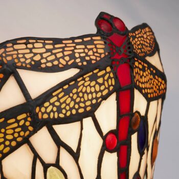 Nástenné svietidlo Dragonfly v tiffany štýle