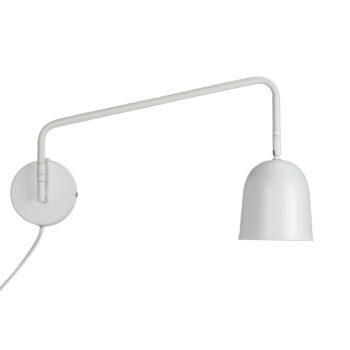 Nástenné svietidlo Dyberg Larsen Manchester, biele, projekcia 45 cm