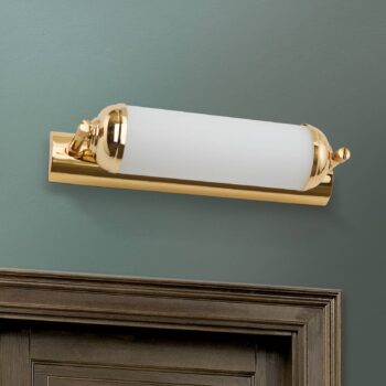 Nástenné svietidlo Elida, 1-plameňové v zlate