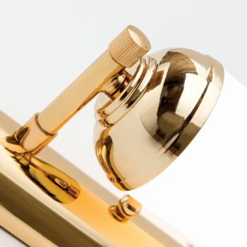 Nástenné svietidlo Elida, 1-plameňové v zlate