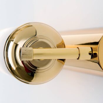 Nástenné svietidlo Elida, 2-plameňové v zlate