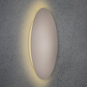 Nástenné svietidlo Escale Blade LED, sivá farba, Ø 44 cm