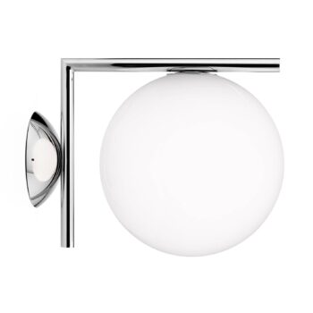 Nástenné svietidlo FLOS IC C/W1, chróm Ø 20 cm