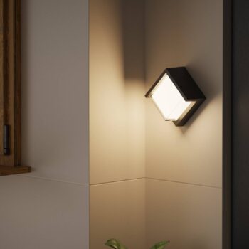 Nástenné svietidlo Forlight LED Creu, dĺžka 17 cm, čierne