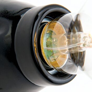 Nástenné svietidlo Frost z keramiky, čierna