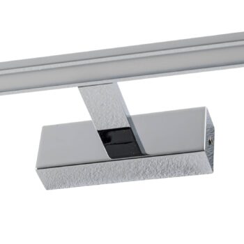 Nástenné svietidlo Gallery LED, chrómová farba, kov šírka 62 cm IP44