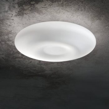 Nástenné svietidlo Ideal Lux Glory, opálové sklo, Ø 60 cm