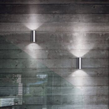 Nástenné svietidlo Ideal Lux Look, chróm, kov, 2 svetlá hore/dole