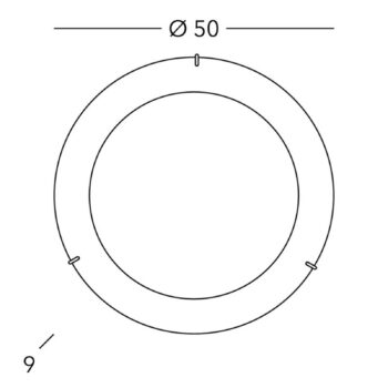 Nástenné svietidlo KOLARZ Moon Leaf, zlaté, Ø 50 cm