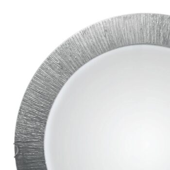 Nástenné svietidlo KOLARZ Moon Sun, strieborné, Ø 40 cm
