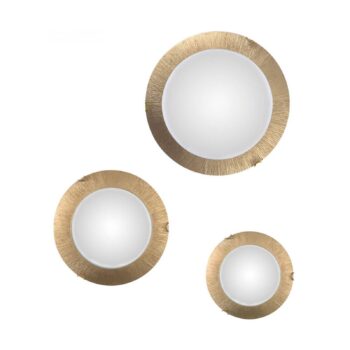 Nástenné svietidlo KOLARZ Moon Sun, zlaté, Ø 50 cm