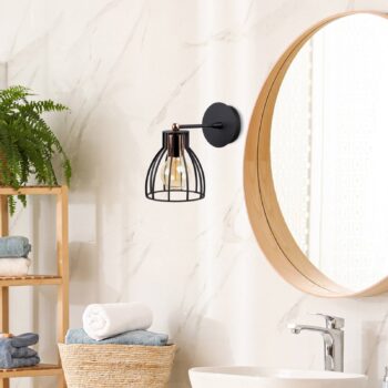 Nástenné svietidlo Kemah N-1238 1-light black/bronze
