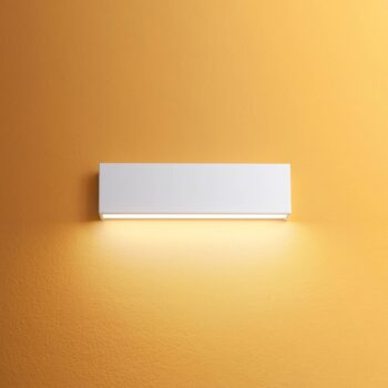 Nástenné svietidlo LED Box W2 bi-emission, W 31,9 cm, biela, 2700 K