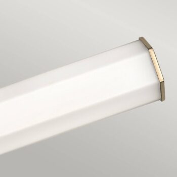 Nástenné svietidlo LED Facet Dual, mosadz, 2 svetlá, šírka 66 cm
