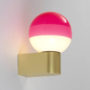 Nástenné svietidlo LED MARSET Dipping Light A1, ružová/zlatá