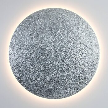 Nástenné svietidlo LED Meteor, Ø 120 cm, strieborná