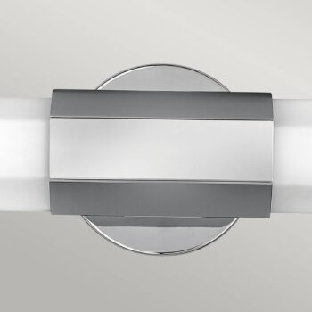 Nástenné svietidlo LED do kúpeľne Facet Dual, chróm, 2 svetlá, šírka 66 cm