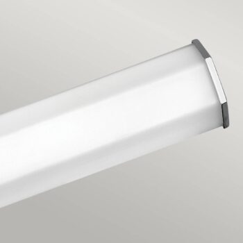 Nástenné svietidlo LED do kúpeľne Facet Dual, chróm, 2 svetlá, šírka 66 cm