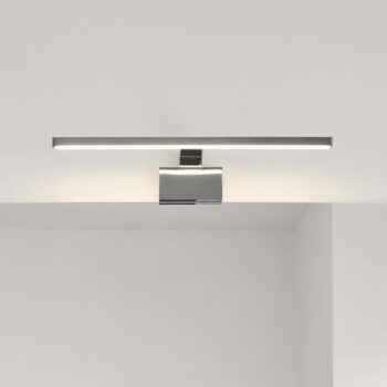 Nástenné svietidlo LED do kúpeľne Marlee, kov, chrómový povrch, 50 cm, 3
