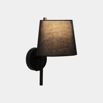 Nástenné svietidlo LEDS-C4 Clip s LED svetlom na čítanie čierne