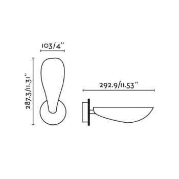 Nástenné svietidlo Liggera, čierne, oceľ, šírka 10,3 cm