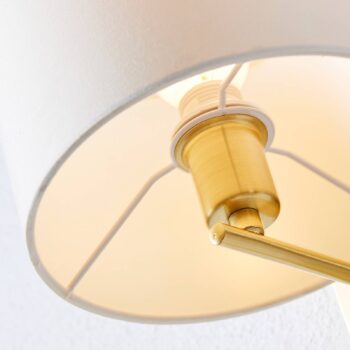 Nástenné svietidlo Lindby Florens, mosadz, LED lampa na čítanie, 23,5 cm