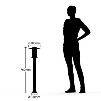 Nástenné svietidlo Lindby Gregory LED, 76 cm, senzor, tmavosivá, IP44