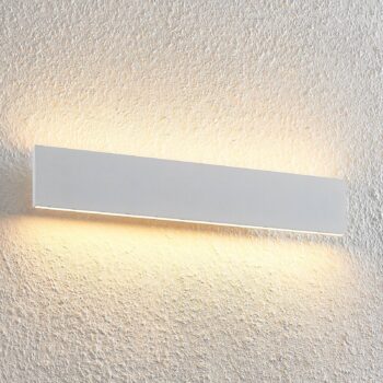Nástenné svietidlo Lindby Ignazia LED, 47 cm, biele, kov, hore/dole